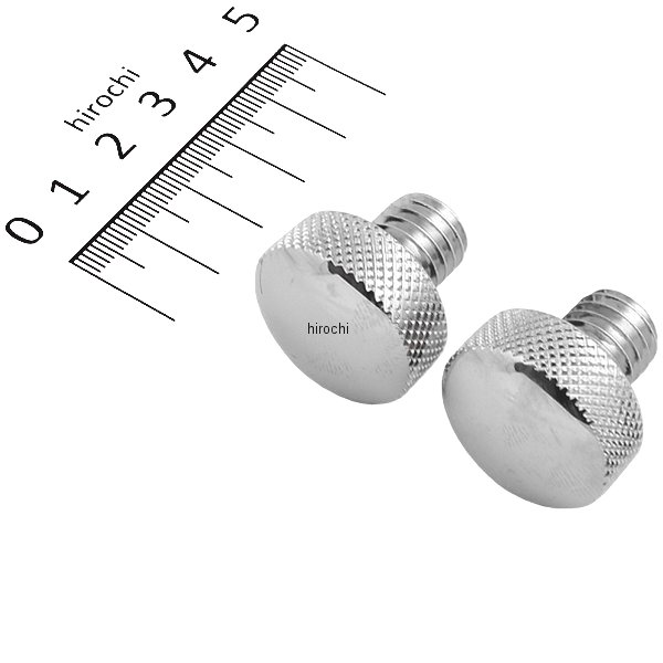 シートノブ ソフテイル クロームローレット (2個入り)