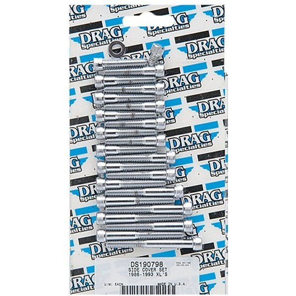 ボルトキット サイドカバー セット 86年-90年 XL クローム/ローレット