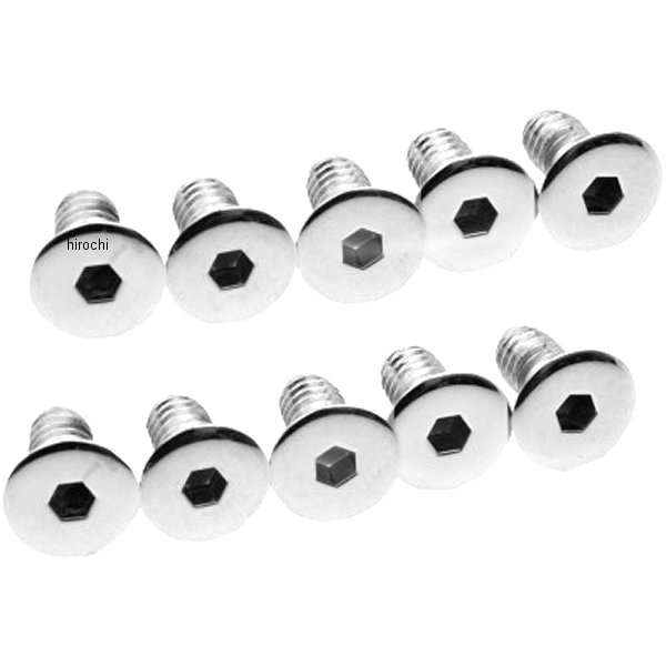 ボルトキット ダービー カバー 36年-64年 EL/FL/FLH クローム/ローレット