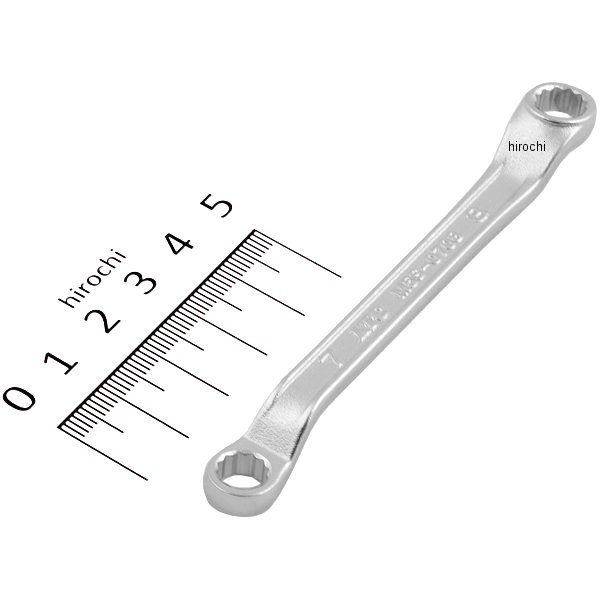 45°×6°ショートめがねレンチ 7mm×8mm