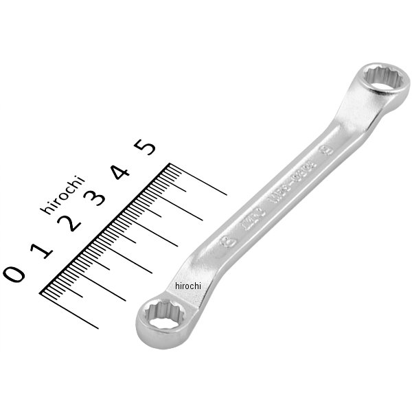 45°×6°ショートめがねレンチ 8mm×9mm