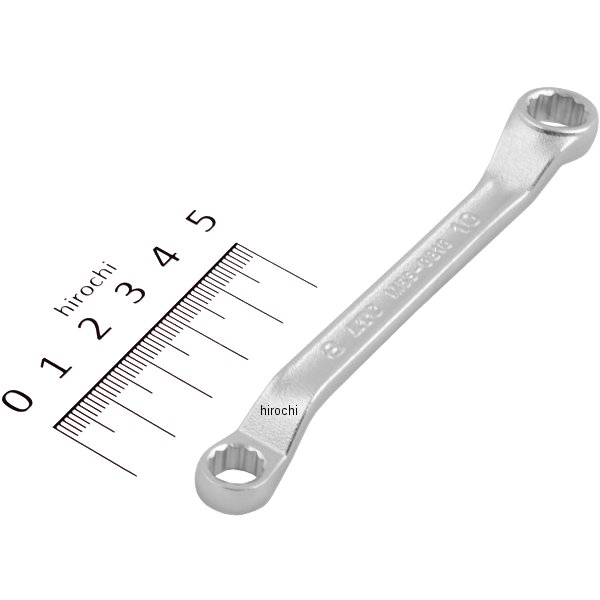 45°×6°ショートめがねレンチ 8mm×10mm