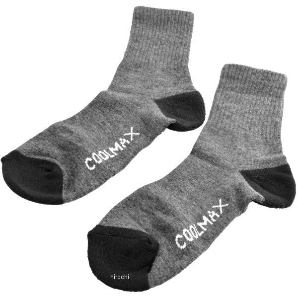クールマックス サマー ソックス ダークグレー Lサイズ