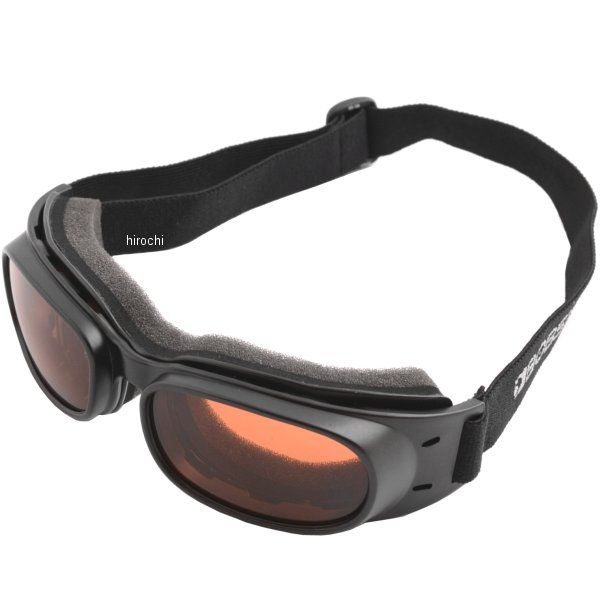 ゴーグル ピストン 黒/アンバーレンズ