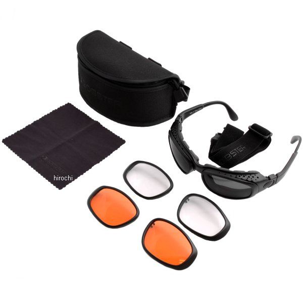 サングラス/ゴーグル Sport/Street 黒 (レンズ3セット)