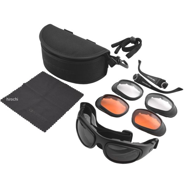 サングラス/ゴーグル Sport/Street II 黒 (レンズ3セット)