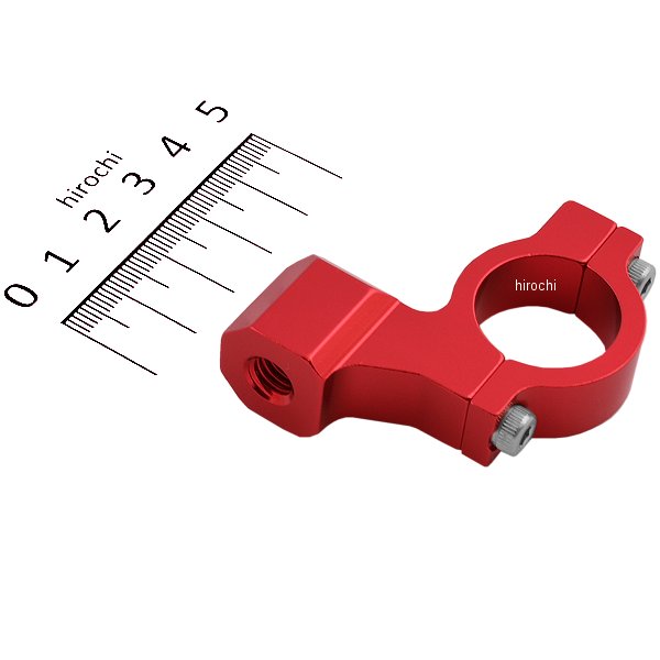 ユニバーサルミラーホルダー φ22.2ハンドルバー用 M8ピッチ1.25サイズ 赤