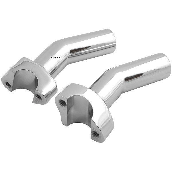 1インチハンドルバー 4.5インチ(114mm)高 ライザー プルバック クローム