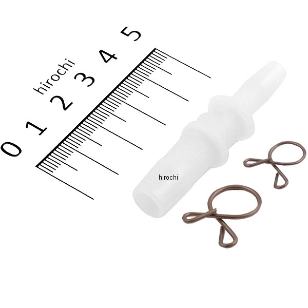 ホース変換ジョイント 6-7→9-10mm ナイロン製 クリップ付