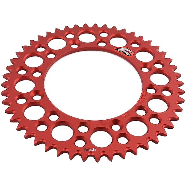 リア スプロケット 49T/420 85年-07年 CR85R、CR80R アルミ 赤