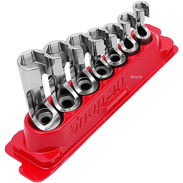 フレアナット ソケット 6ポイント 7個 セット (3/8インチ-3/4インチ)