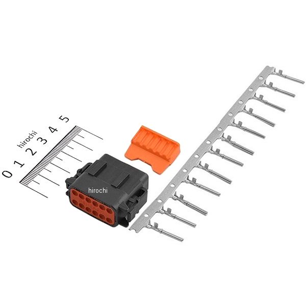 ドイツコネクター プラグ 12ピン 74119-98BK