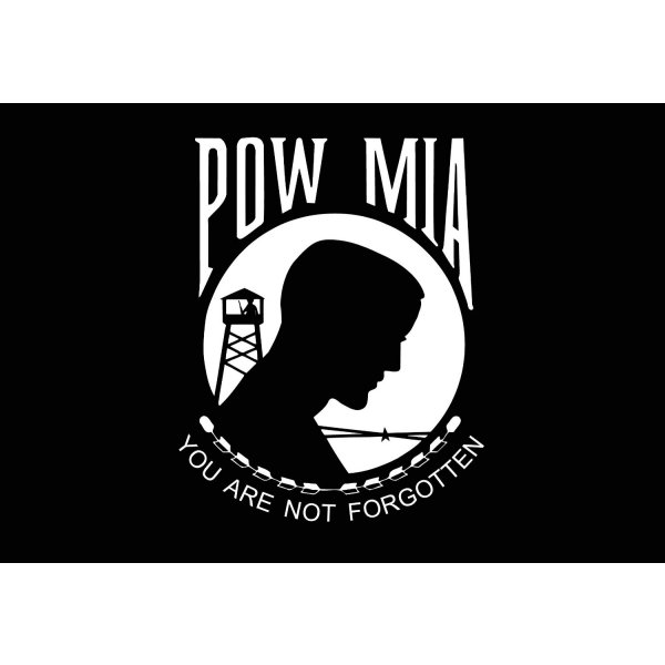 P.O.W. 旗 10インチ(254mm)x15インチ(381mm)