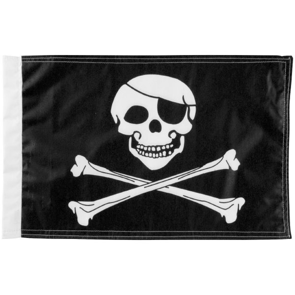 ジョリー ロジャー フラッグ 10インチ(254mm)x15インチ(381mm)