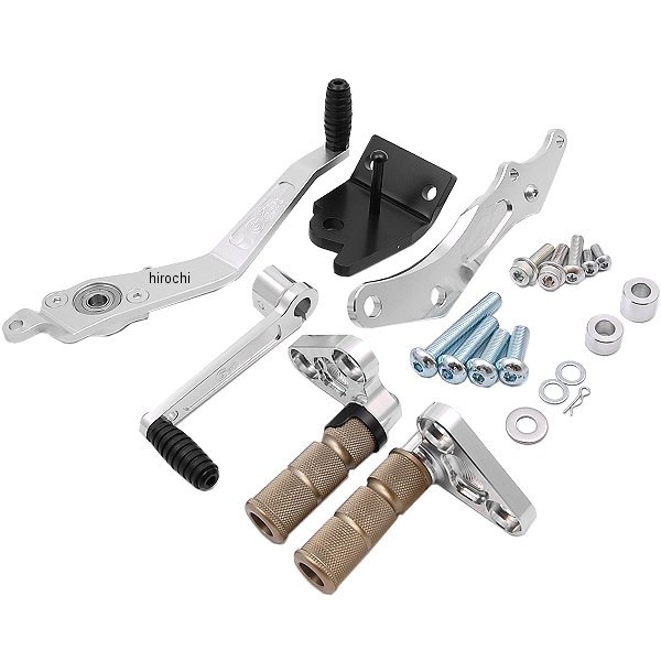 バックステップ エイプ100、エイプ50 ディスク用 シルバー