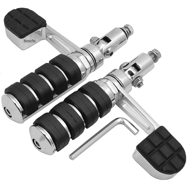 ハイウエイペグ 折りたたみ防振/ヒール付き クローム