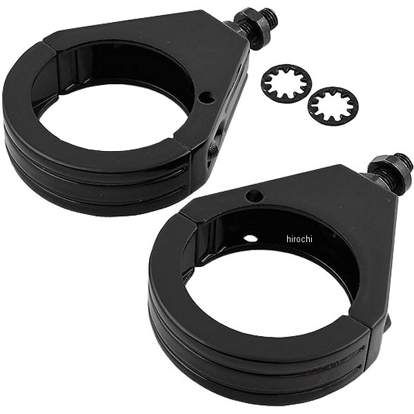 ウインカー フォーク クランプ 49mm (左右ペア) 黒