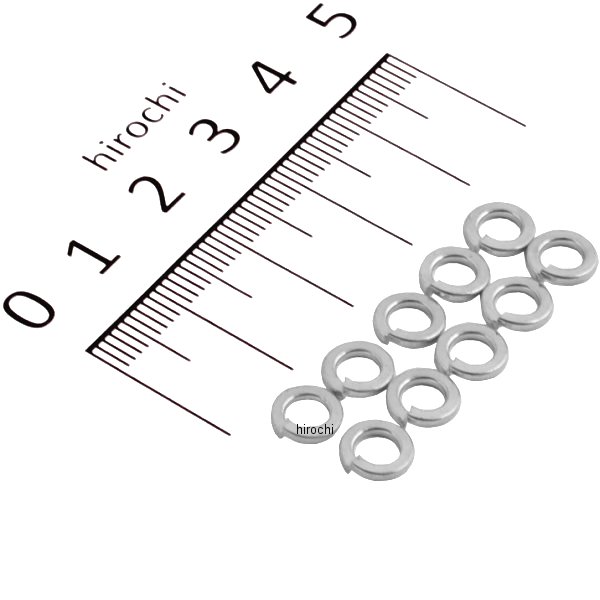 スプリングワッシャー 4mm ユニクロ (10個入り)