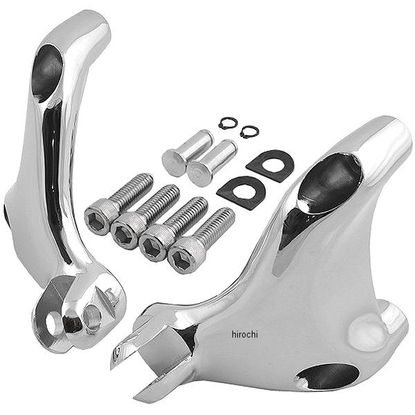 リア フットペグ マウント 04年-13年 XL クローム 左右ペア