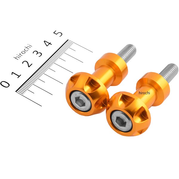 ロングネットアンカー NASAタイプ 8mm アルミ 2個入り ゴールド