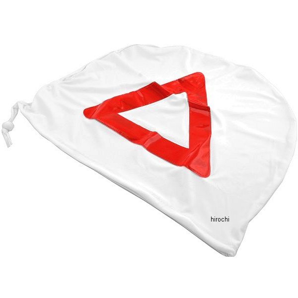 AK-326 ヘルメット バッグ 三角表示付き 白 フリーサイズ