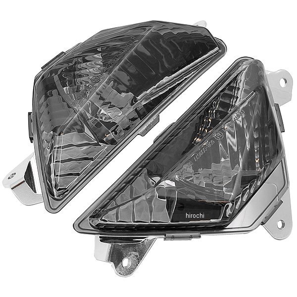 フロントウインカーレンズユニット 13年-16年 ZX-6R、Ninja250 21年 ZX-25R スモーク