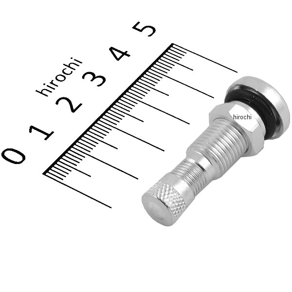 バルブステムキャップ アルミ 10mm シルバー(1個売り)