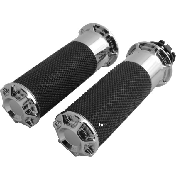 グリップ フュージョン ベベル クローム ケーブルスロットル車専用