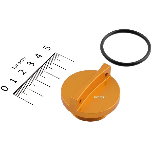 オイルフィラーキャップ ゴールド カワサキ系 M30×P1.5