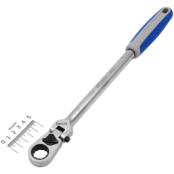 ブルーポイント フレックス ヘッド ロッキング ラチェット クッショングリップ 12角 17mm