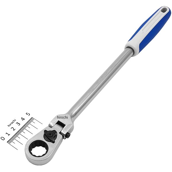 ブルーポイント フレックス ヘッド ロッキング ラチェット クッショングリップ 12角 19mm