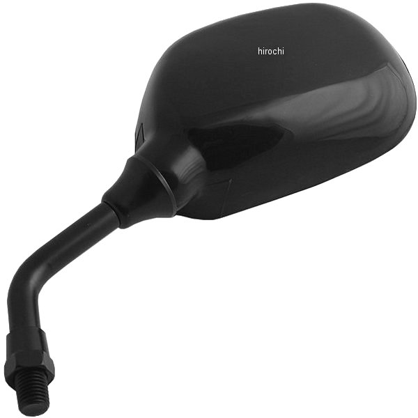 ミニミラー 左側 62×95mm 正ねじM10 ブラック 汎用