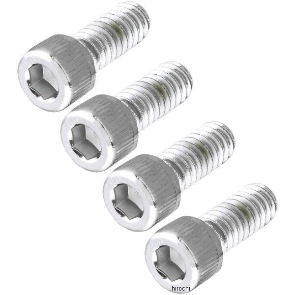 ガードナーウェスコット ボルトキット CVキャブレタートップカバー用 クローム