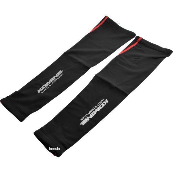 AK-313 クールコンプレッションアームカバー 黒/赤 フリーサイズ