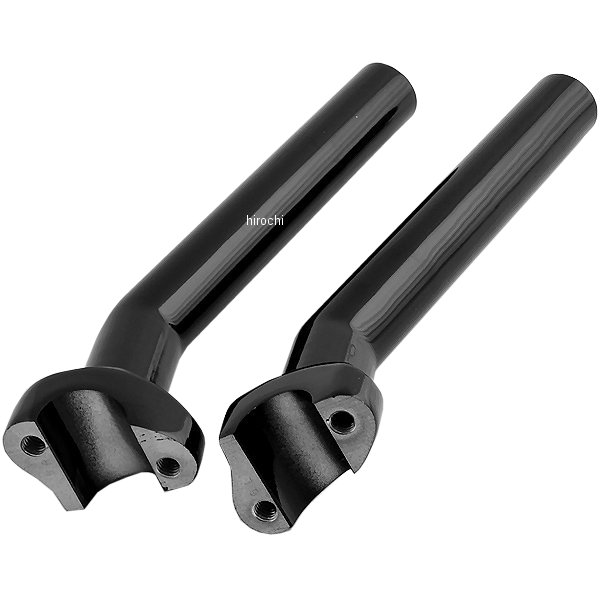 1インチハンドルバー 8.5インチ(216mm)高 ライザー プルバック 黒