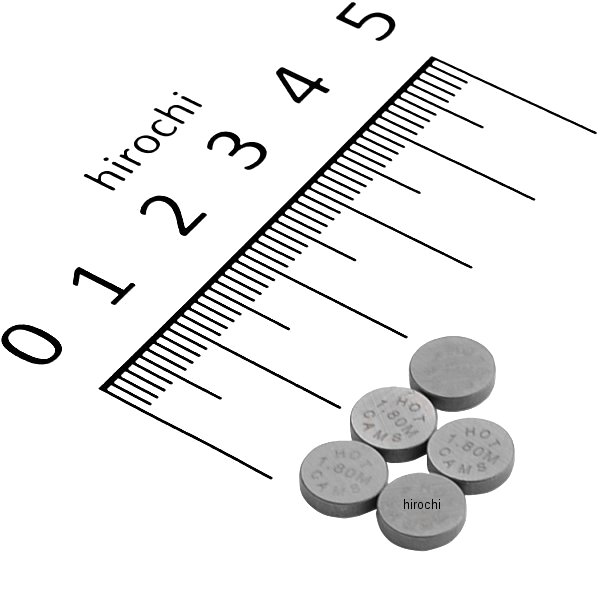 バルブシム(5個入り) 7.48mmX1.80mm