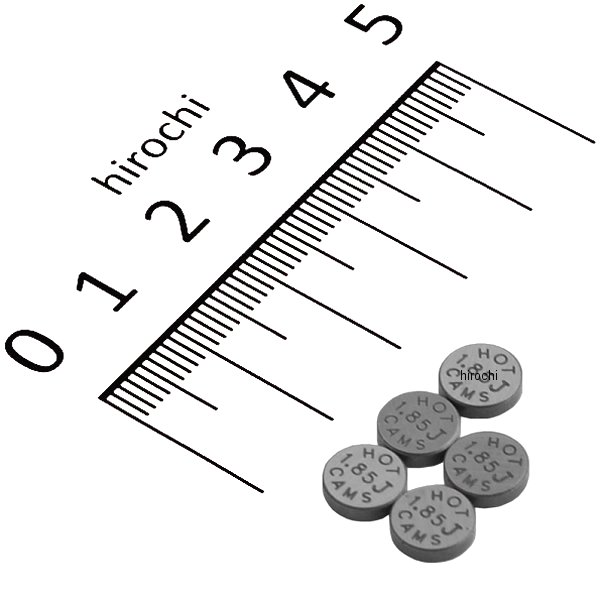 バルブシム(5個入り) 7.48mmX1.85mm