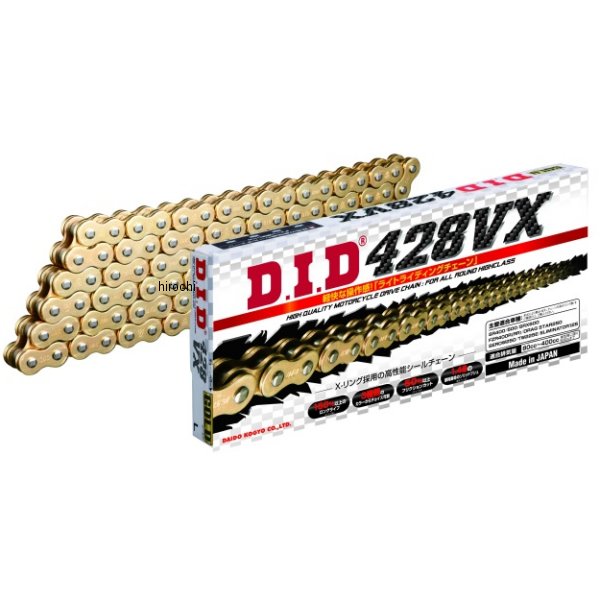 チェーン 428VX VXシリーズ Xリング ゴールド 92L カシメ