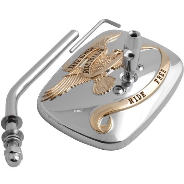 ミラー Live to Ride ゴールド (右)