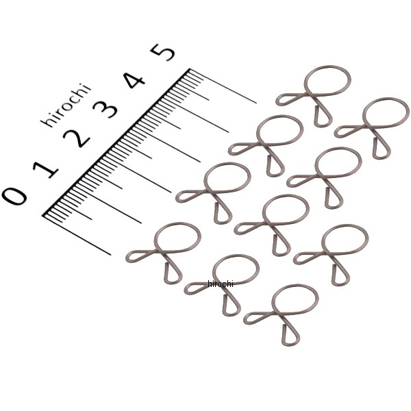 ホースクリップ Aタイプ(ステンレス)8mm 10コ入