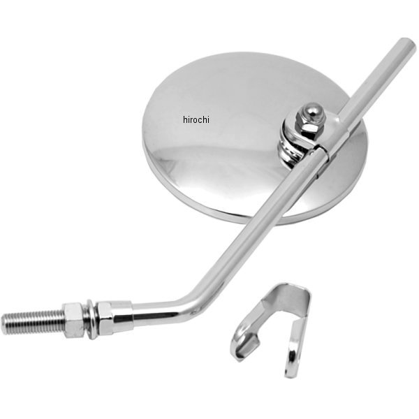 ミラー クランプオン 10mm クローム ラウンド(1個売り)