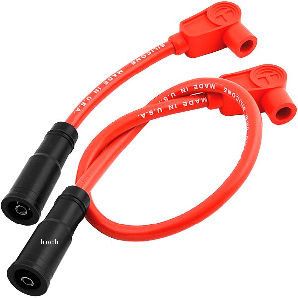 8mm プラグコード 00年-17年 ソフテイル 赤