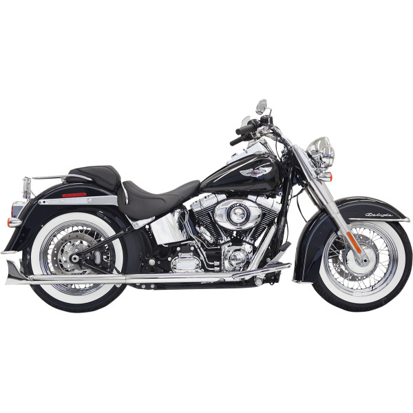 フルエキゾースト フィッシュテール 30"/2.25" 07年-17年 ソフテイル バッフル無