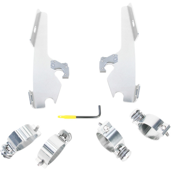 ウインドシールド クイック取付金具 ロック付き 10年-13年 VT1300CX ポリッシュ