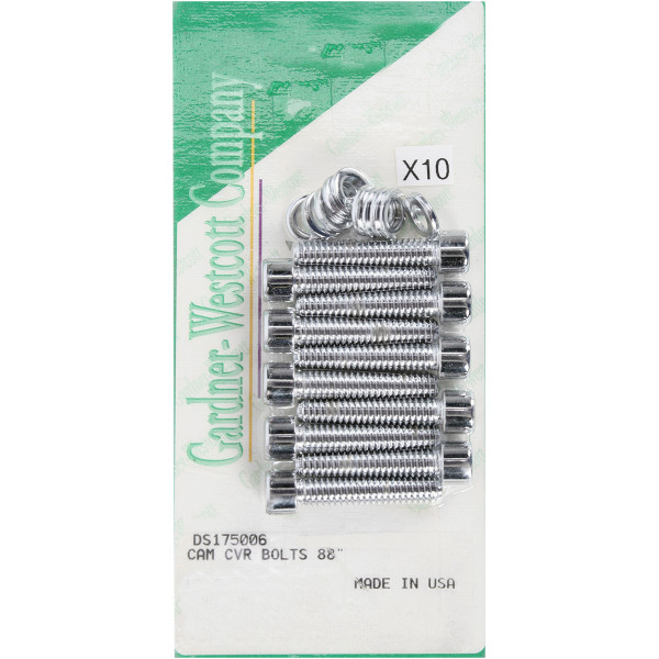 ガードナーウェスコット ボルトキット カムカバー 99年-17年 Twin Cam クローム