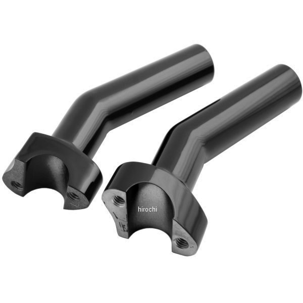 1インチハンドルバー 5.5インチ(140mm)高 ライザー プルバック 黒