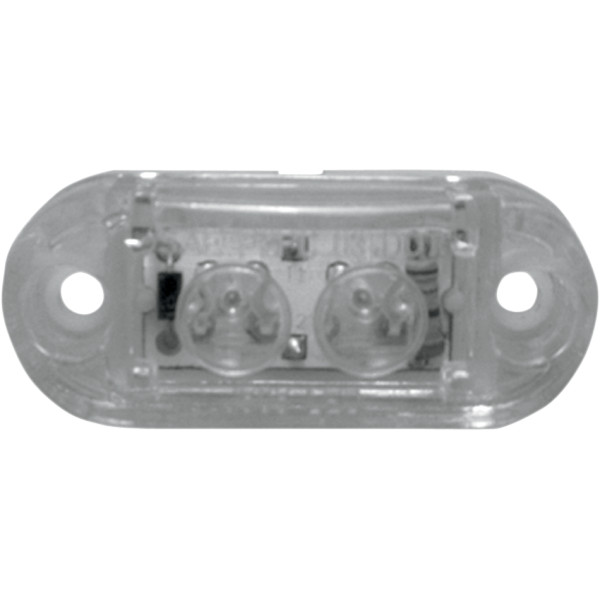 【セール特価】 LEDライト 2.5インチ(64mm) オーバル クリア/アンバー