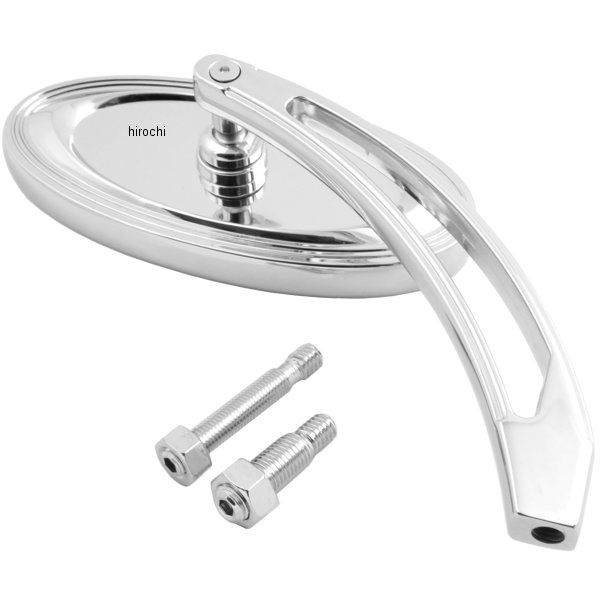 ミラー オーバル ステップ クローム