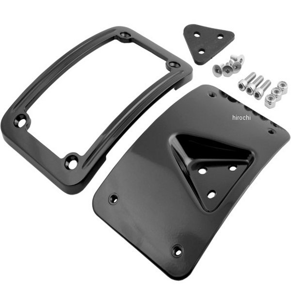 湾曲 レイダウン ナンバープレート マウント VTX 黒