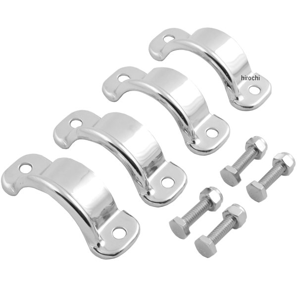 マフラークランプ 85年-94年 FLT クローム (左右ペア) 65722-85